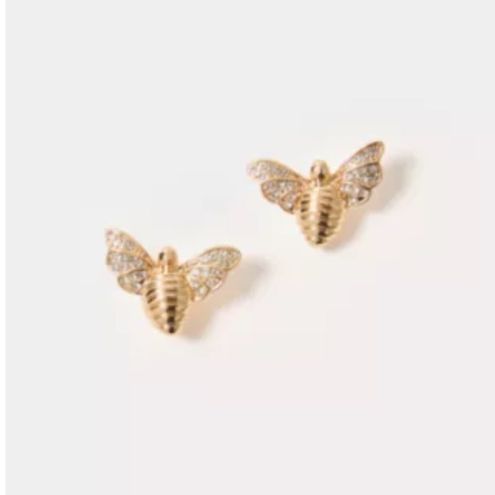 Lilly Pulitzer Gold Metallic Bee Earrings
